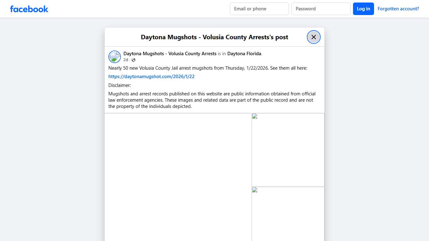 Nearly 50 new... - Daytona Mugshots - Volusia County Arrests Facebook