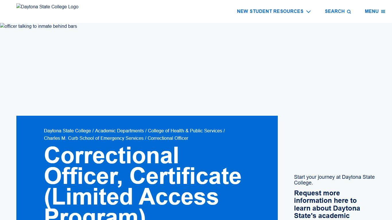 Correctional Officer Recruit Training